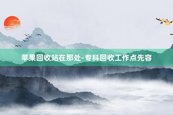 苹果回收站在那处-专科回收工作点先容