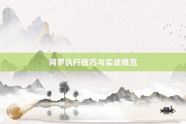 网罗执行技巧与实战模范